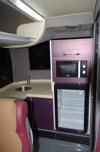 Q Connect Lahore to Multan Bus Service Kitchen in Q Connect Bus