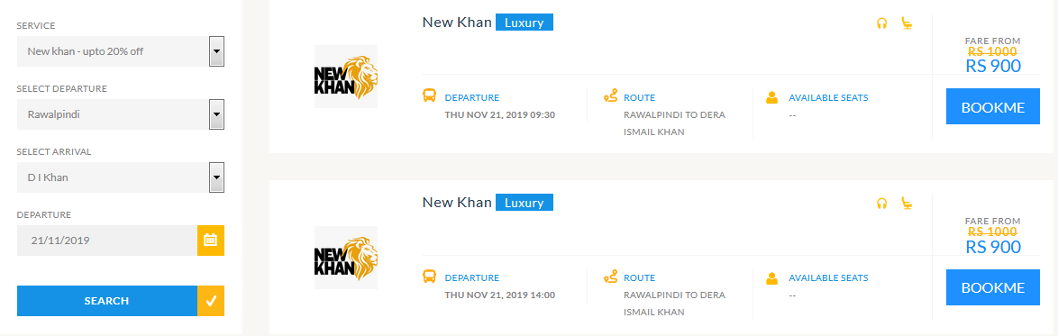 Online Bookme ticket new khan online ticket booking