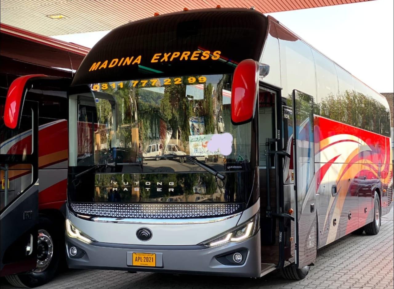 Madina Express Madina Express Travel from Peshawar to Karachi,Multan,Bahawalpur,Faisalabad